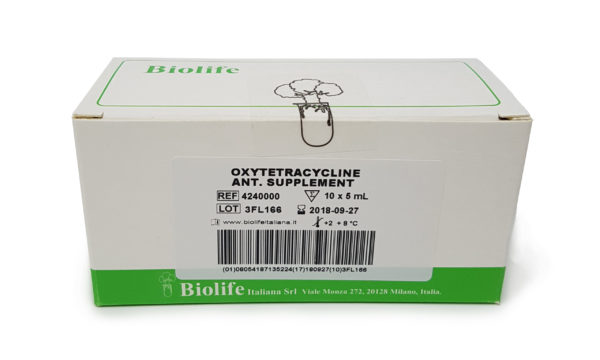 Oxytetracycline Antimicrobic Supplement 10 amp á 500 ml
