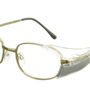 Sädesuojalasit Classic Metal sivusuojilla, lyijylasilinssit, väri gold