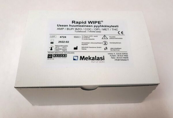 Rapid Wipe - pyyhkäisytesti