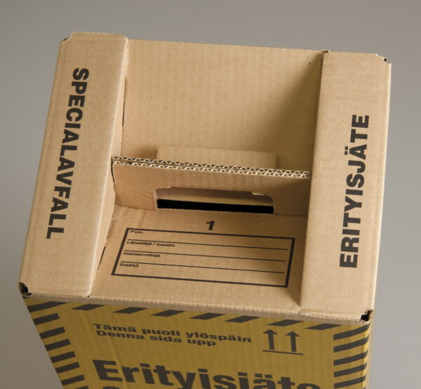 Erityisjätelaatikko, kelta-musta painatus - Image 2