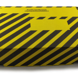 Laatikko kelta-musta EPS -rasialle 11747, 212 x 136 x 50 mm