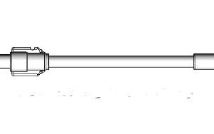 Jatkoletku 25cm, 1000 psi/69 bar