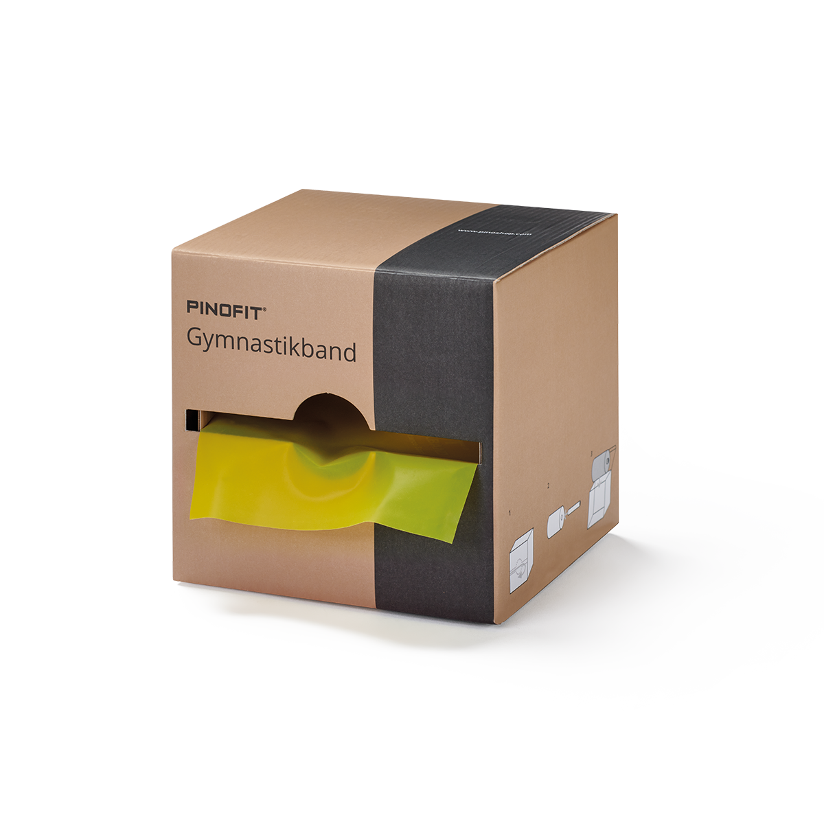 Pinofit jumppakuminauha keltainen (45 m x 14 cm)